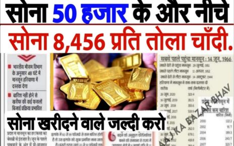 सोना और चांदी हुआ सस्ता : सोना हुआ 50,000 के नीचे | सोना 8,456 ₹ प्रति तोला | चांदी भी हुआ सस्ता, sona or chandi hua sasta aaj se, सोने का भाव आज का 2023,1 ग्राम सोने का भाव,5 ग्राम सोने का भाव कितना है,आज का चांदी का भाव,10 ग्राम चांदी का भाव,सोना-चांदी आज का भाव,10 ग्राम सोने का भाव,3 ग्राम सोने की कीमत 2022,22 CARAT GOLD SILVER PRICE, 24 CARAT GOLD SILVER PRICE